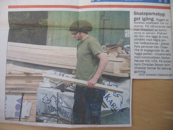 Rul with a prize photo in the local newspaper